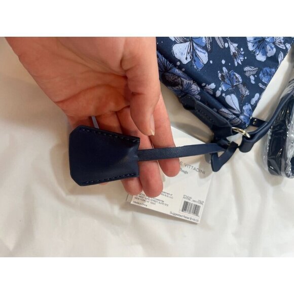 ADRIENNE VITTADINI Front Row Floral Collection Navy Floral Crossbody Bag - Picture 3 of 13